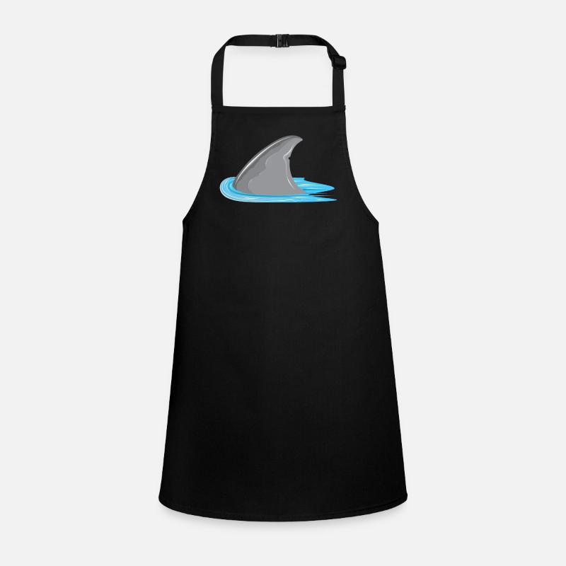 Requin en vue! Aileron de requin dans la mer Tablier Enfant