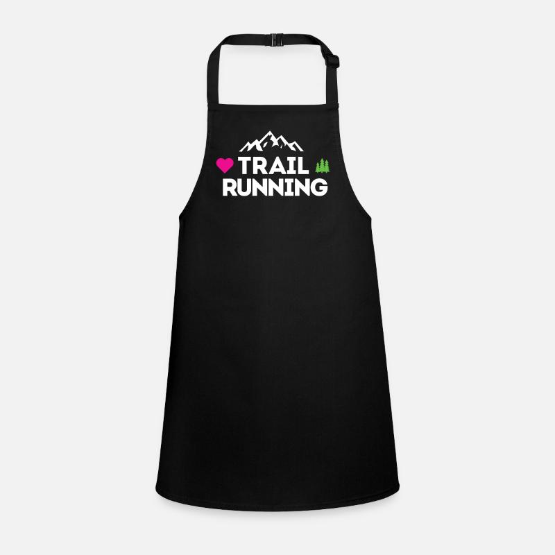 Ich liebe Trailrunning Schürze für Kinder