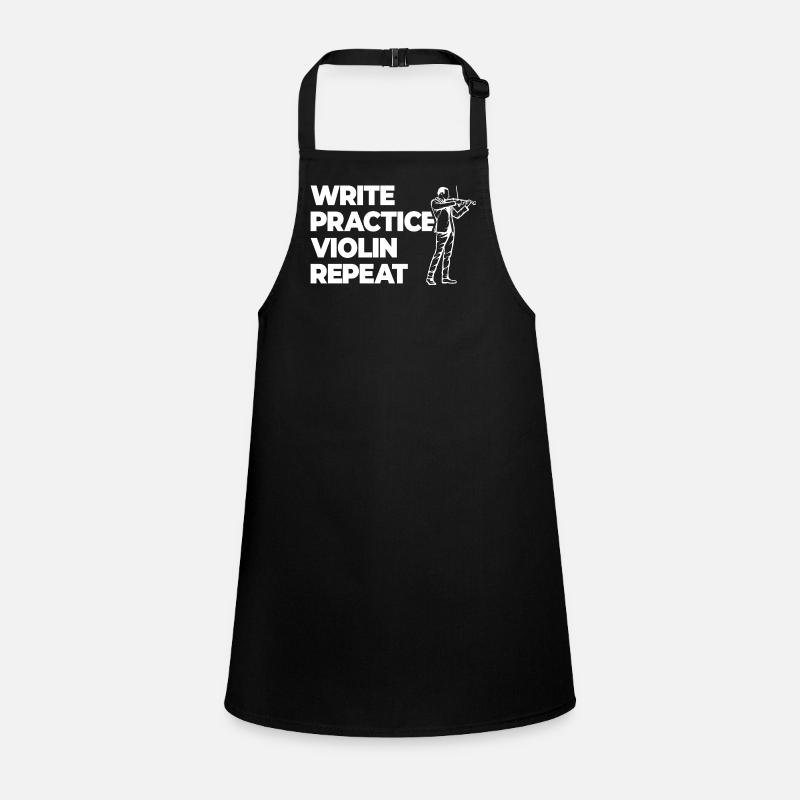 Writing Practice Repeating Violin Children's Apron