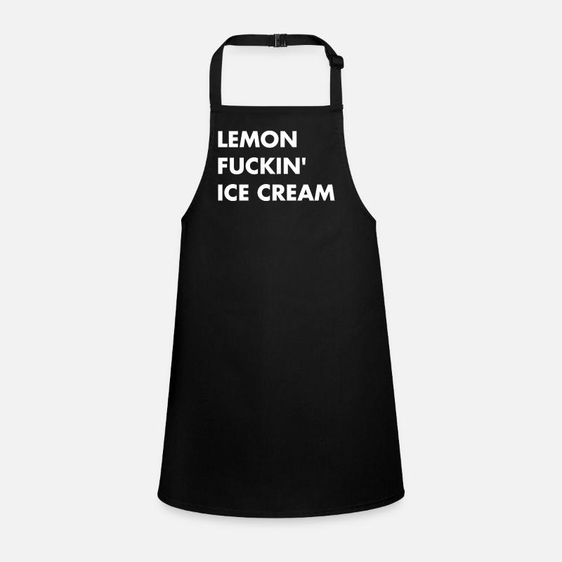 Lemon cream - white lettering Children's Apron