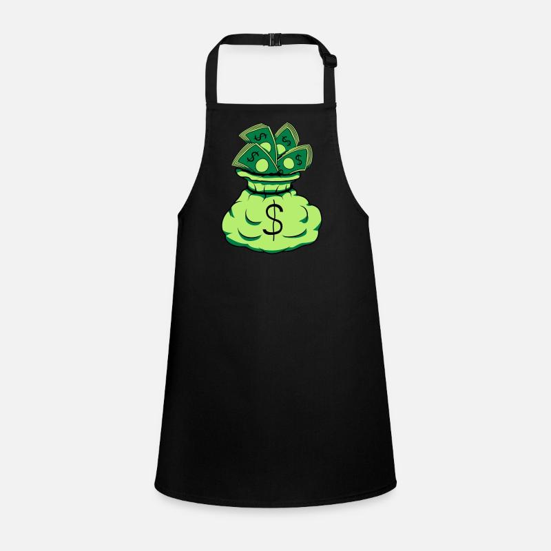 Money Sack Notes Children's Apron