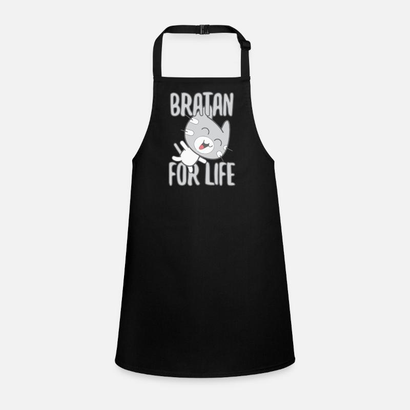 Bratan Cat Cat Grey Cadeau Tablier Enfant