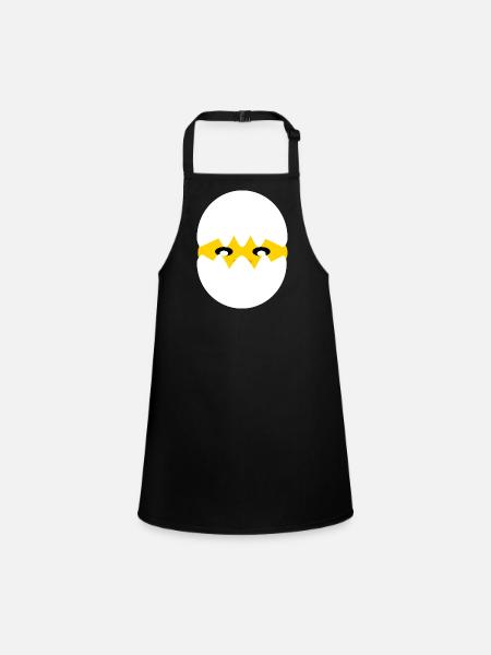 Hatching chick - Children's Apron - black - Front
