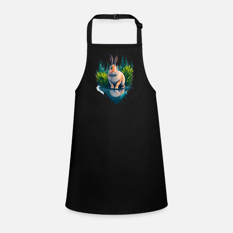 Belle illustration d’un lapin Tablier Enfant