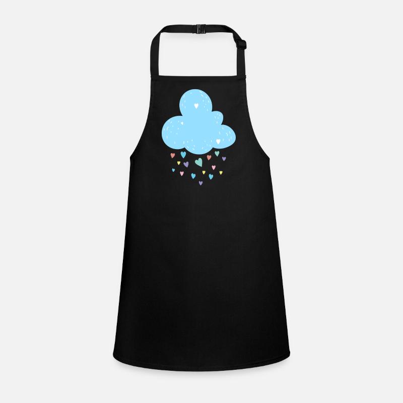 Pastel Cloud Hearts Shower Children's Apron