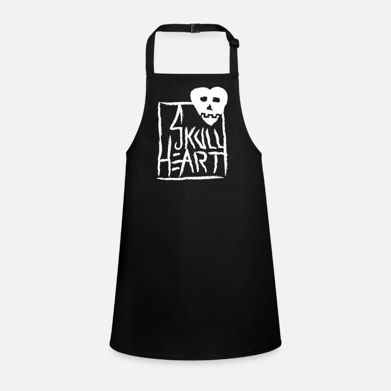 SkullHeart Logo Square White Schürze für Kinder