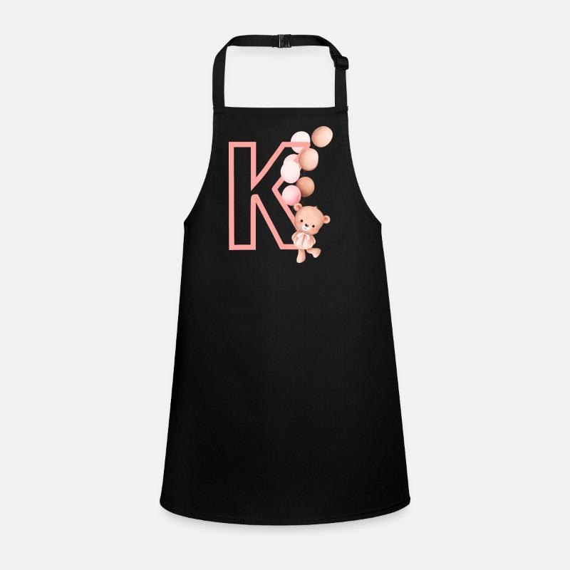 Letter k pink bear Children's Apron