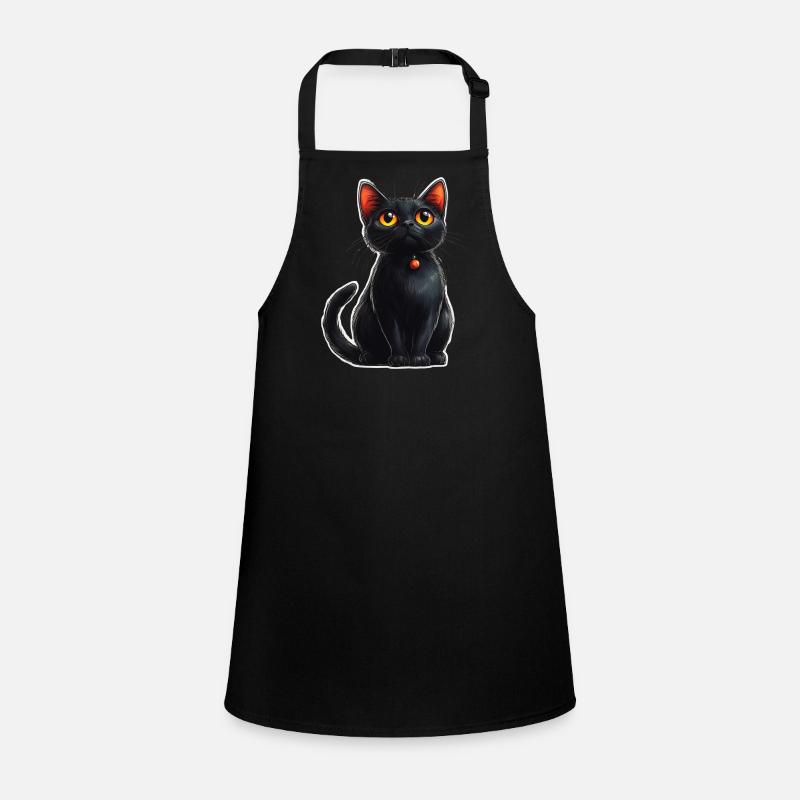 Black Cat Children's Apron