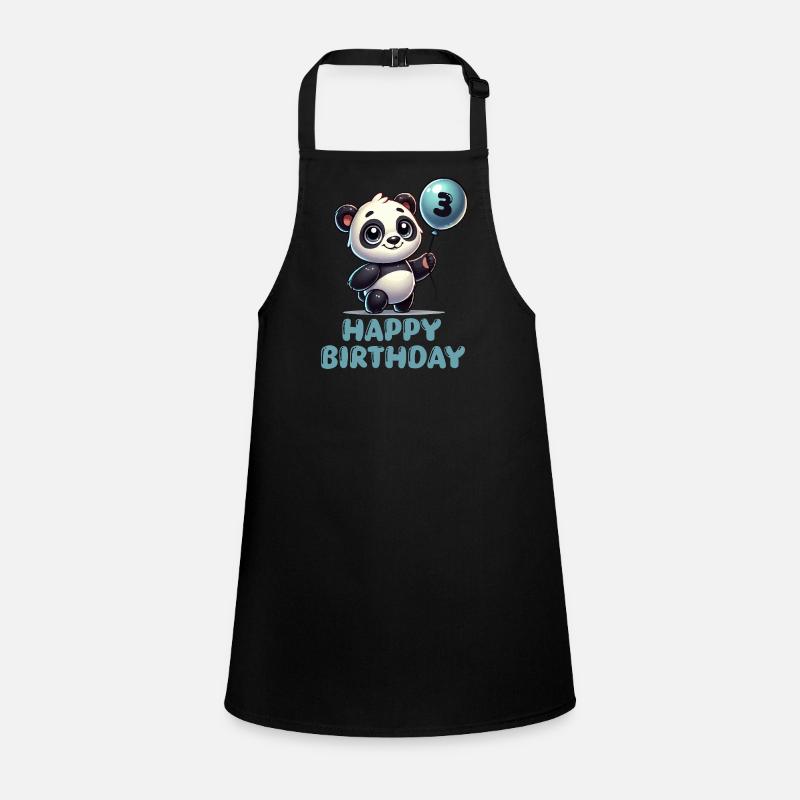 Panda BD Ballon Anniversaire 3 Tablier Enfant