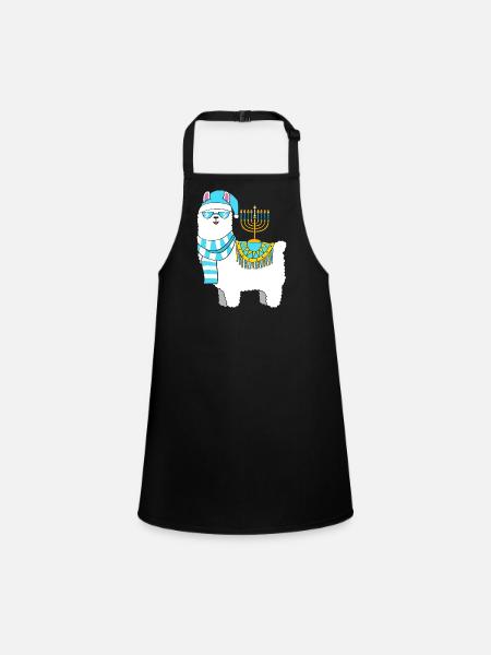 Chanukkah Hanukkah Hanukah - Schürze für Kinder - Schwarz - Vorne