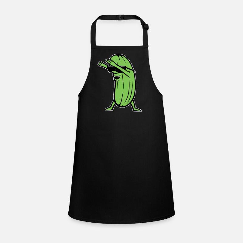 Dabbing Cucumber Dabbing Dab Dance Hip-Hop Dance Pose Children's Apron