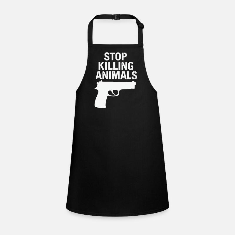 Stoppt Tiermord – Statement Shirt Schürze für Kinder