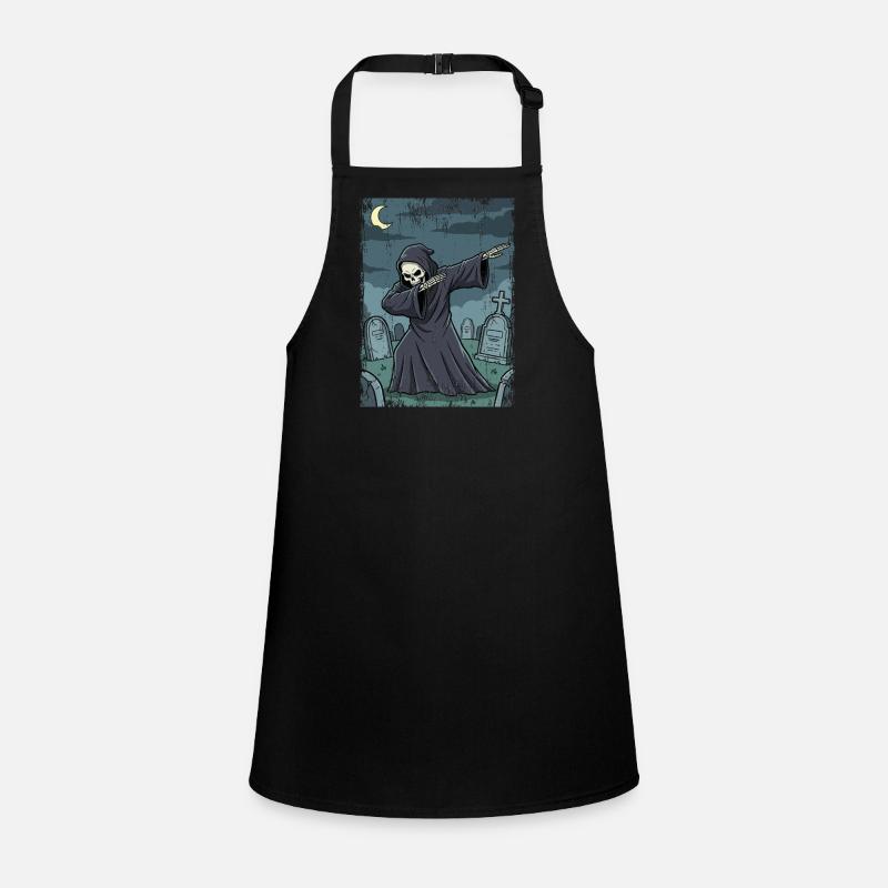 Grim Reaper in the nocturnal graveyard Children's Apron