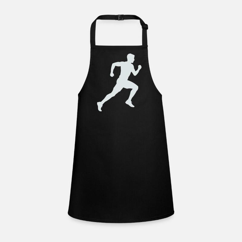 Sprint de silhouette en course Tablier Enfant