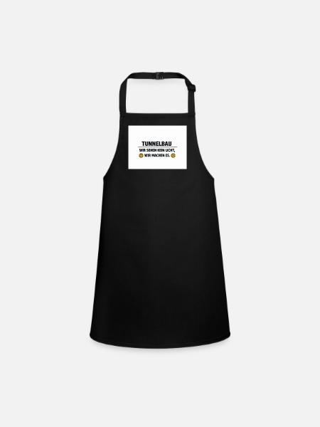 Tunnelling Lichtmacher - Children's Apron - black - Front