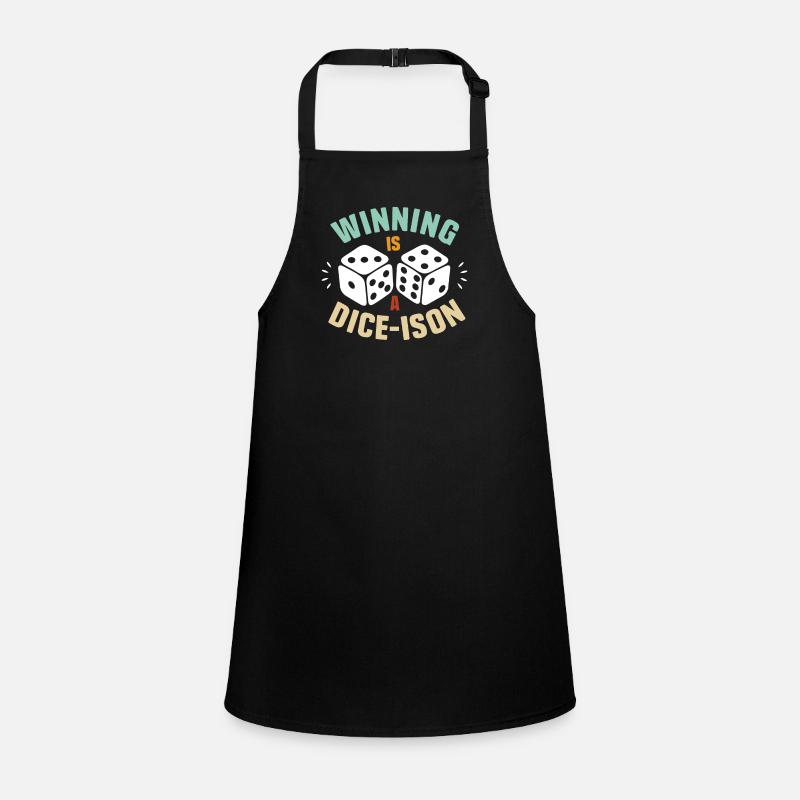Board Game Geeks funny saying Dice Roll Pun Children's Apron