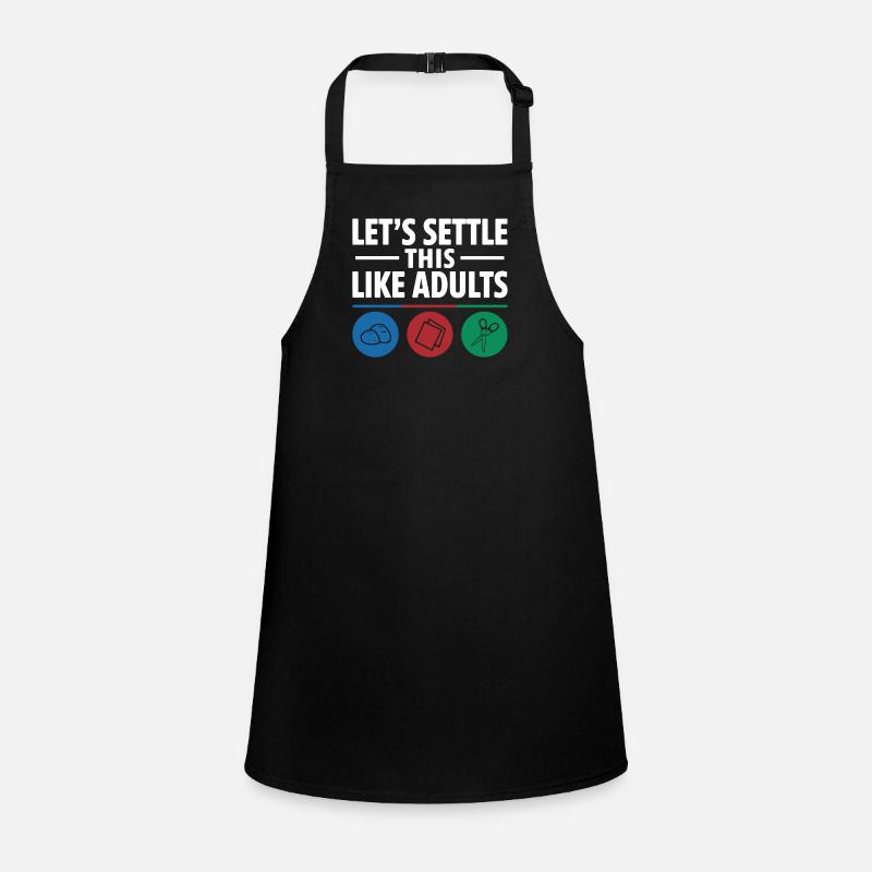 Let's Settle This Like Adults Rock Paper Scissors Children's Apron