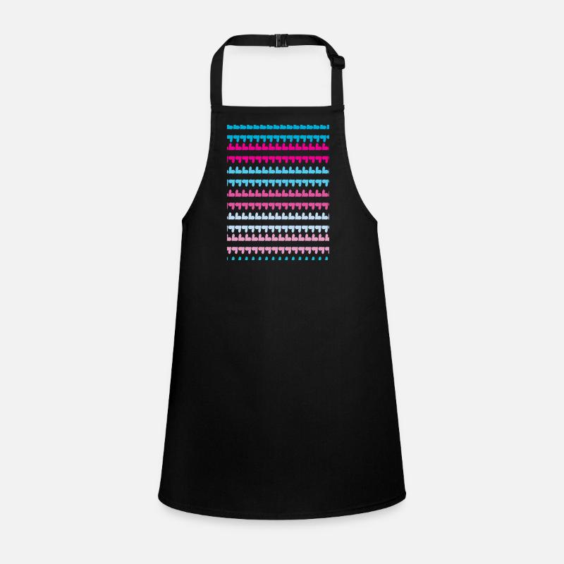 PINK BLUE HEARTS PATTERN Children's Apron