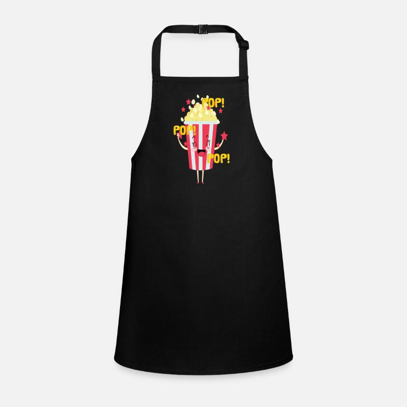 Popcorn Knabberzeug Kino Couch Fast Food Chips Children's Apron