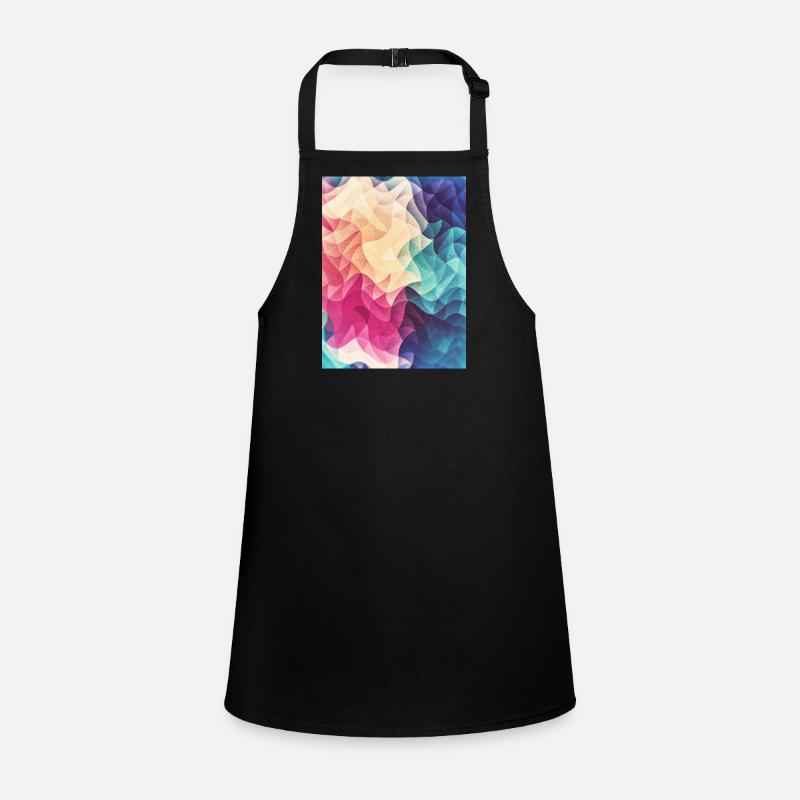 Abstract low poly color pattern design (spectrum) Children's Apron