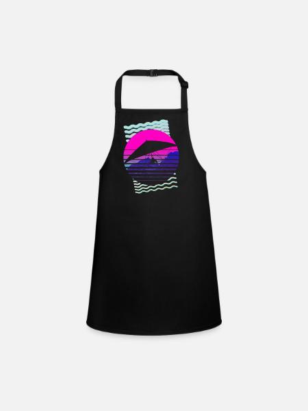 Hang glider hang glider Delta glider - Children's Apron - black - Front