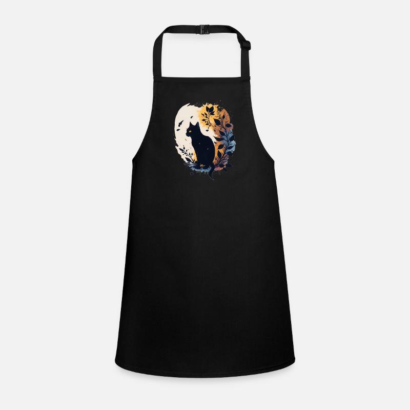 Grand chat noir Tablier Enfant