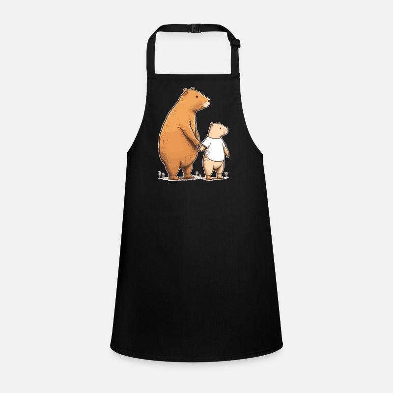 Capybara maman et enfant Tablier Enfant
