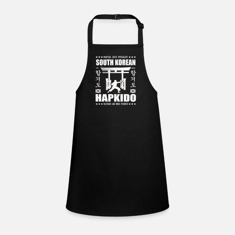 cooles Hapkido Kampfsport Design mit Kanji Schürze für Kinder