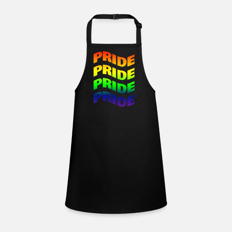 T-shirt Gay Pride Wave Effect LGBT idée cadeau Tablier Enfant