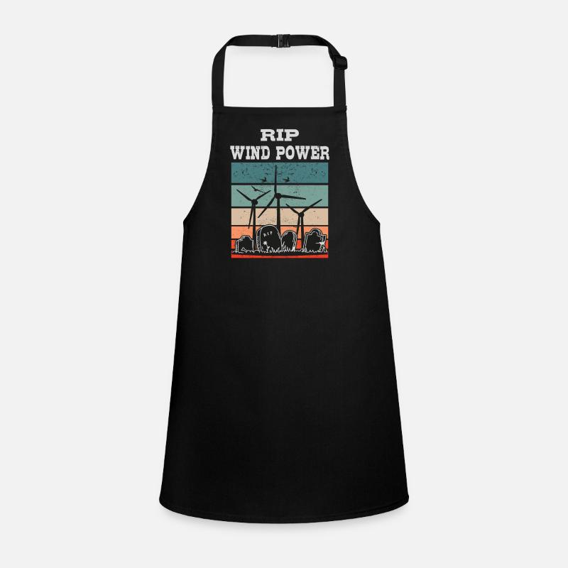 Wind Power RIP, No to Wind Energy Children's Apron