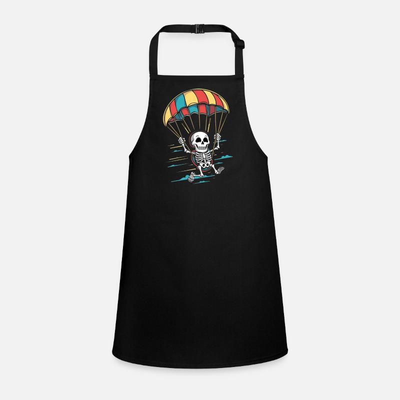 Aviation Skull With Umbrella Children's Apron