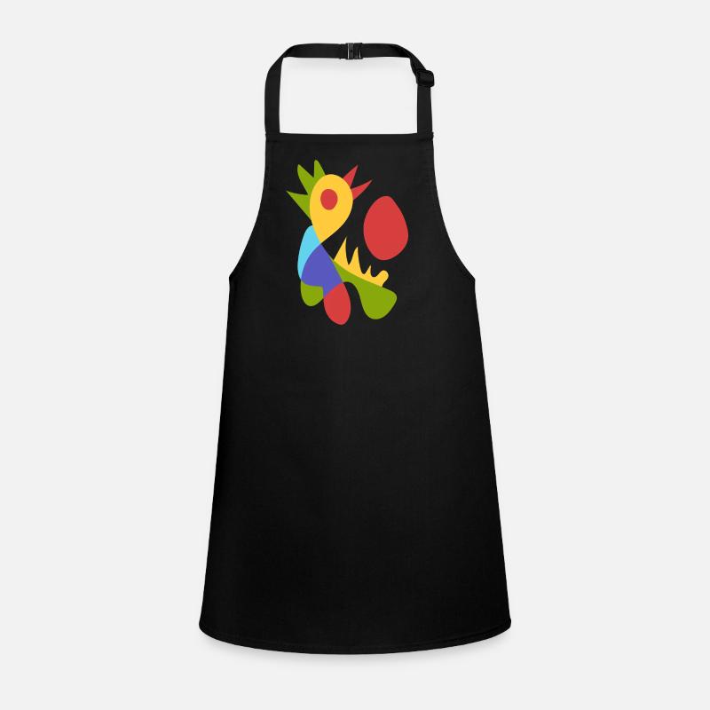 morning chicken bold abstract Children's Apron