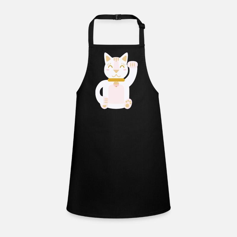 Maneki Neko L Lucky Cat Schürze für Kinder