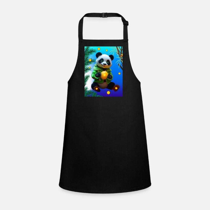Cyber Lemon Bamboo Panda Children's Apron