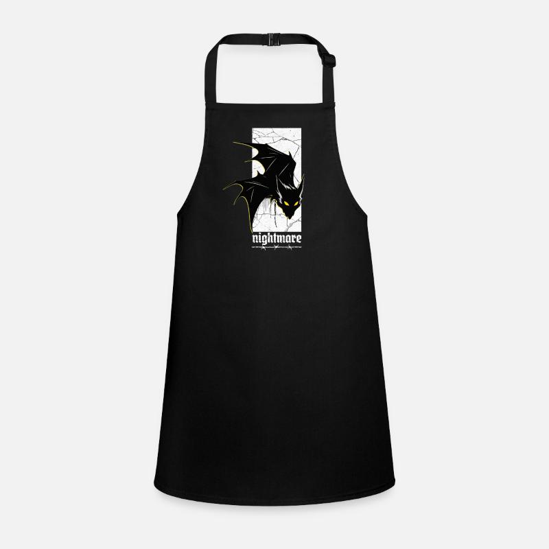 Nightmare Bat – Gothic Horror Vampire Creature Art Children's Apron