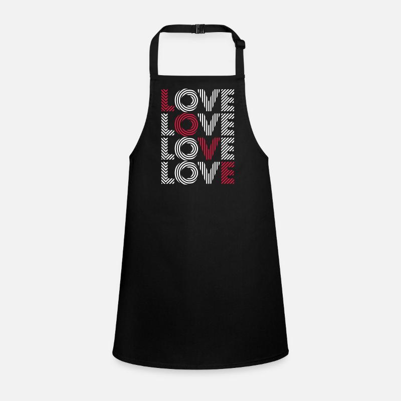 Love 4x – Amour, romance et typographie Tablier Enfant