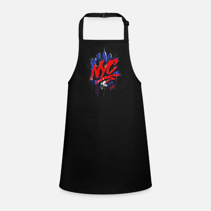 NYC Graffiti Skyline Splash Children's Apron