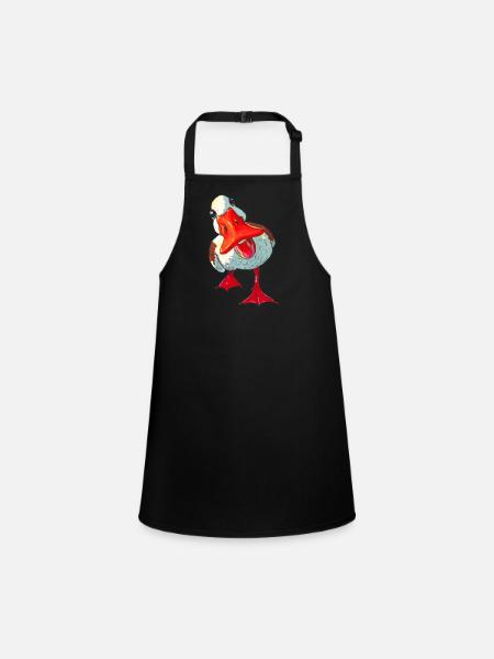 Canard - Tablier Enfant - noir - Devant