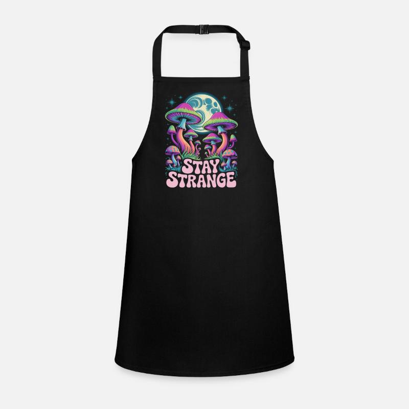 Art de champignons Stay Strange Tablier Enfant