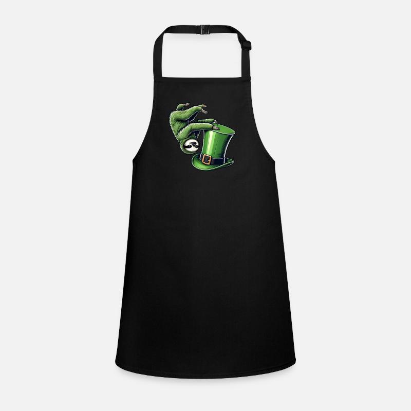 St. Patrick's Sloth Shamrock Handstand Children's Apron