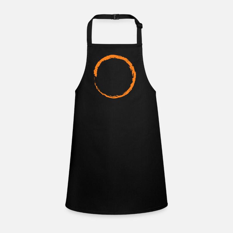 Orange circle Children's Apron