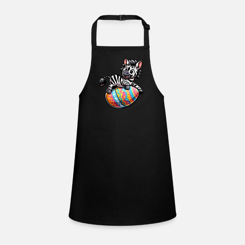 Easter Zebra Easter Egg Comic Children's Apron