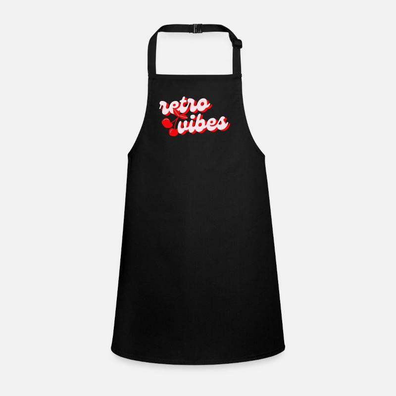 Retro Vibes with Cherries – Red & Playful Children's Apron
