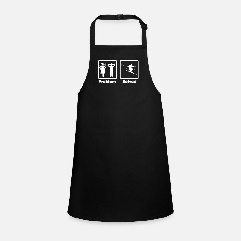 problem solved skiing ski Children's Apron