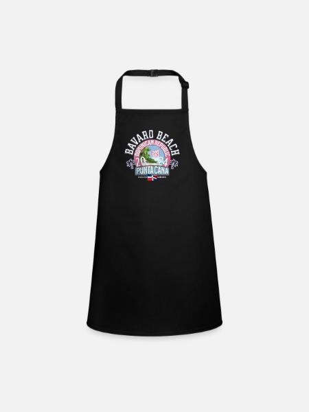 Bavaro beach Punta Cana travel the world - Children's Apron - black - Front