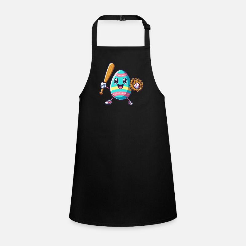 Easter Baseball Egg, Baseball Player Spring Festival Children's Apron