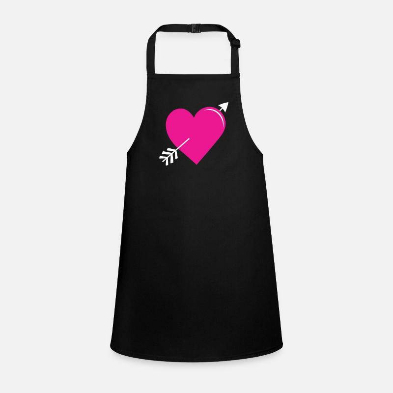 Arrow Heart Pink Children's Apron