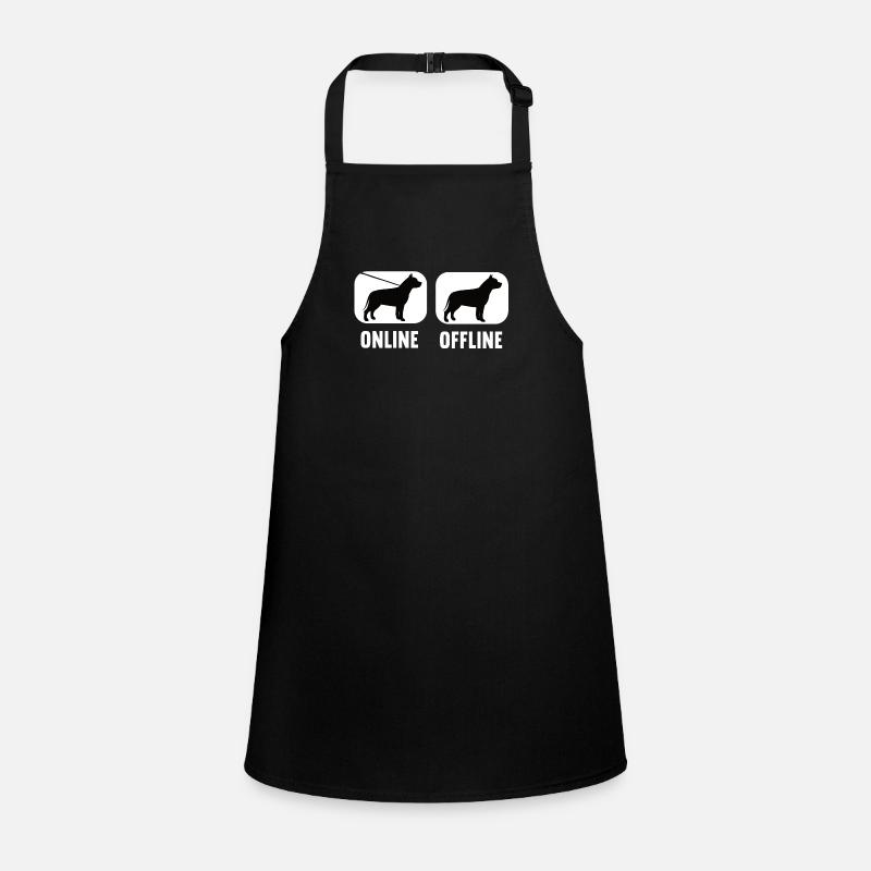 Online Offline Pitbull Pitbull Owner Pitbullfan Children's Apron