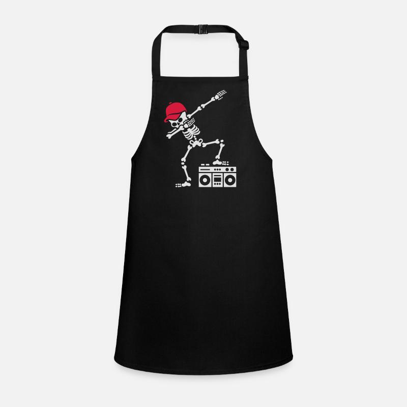 Dab dabbing skeleton boombox - Ghetto blaster Children's Apron