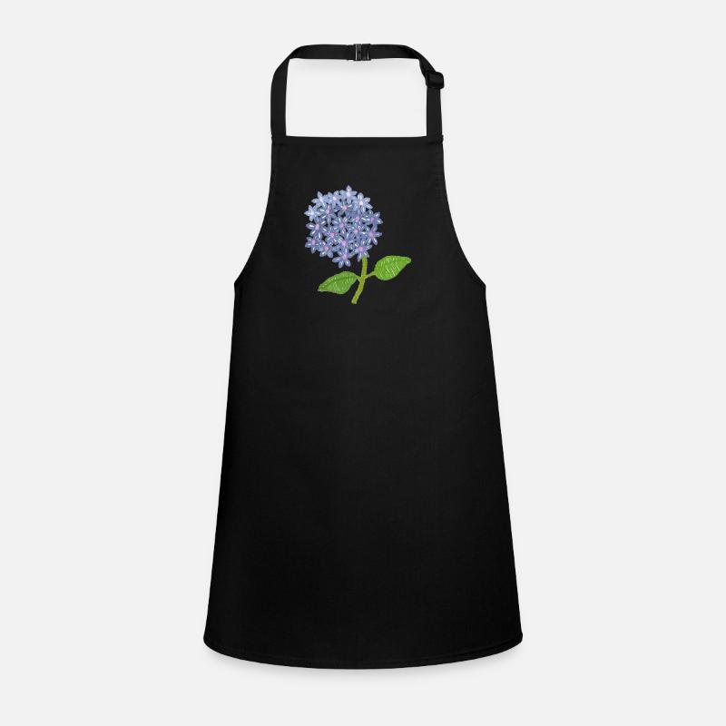 embroidered hydrangea Children's Apron